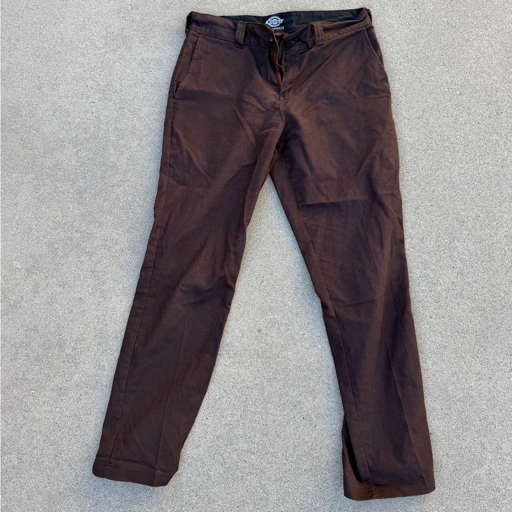 Dickies Men's Dark Brown Chinos